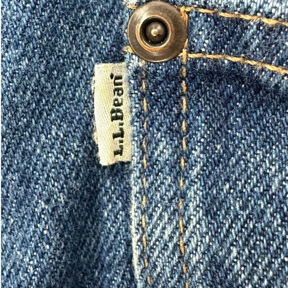 LL Bean Mens Relaxed Fit Jeans 40x30 Blue Denim Medium Wash 134770 Cotton B4